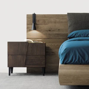 Mesillas de noche en madera maciza de estilo nórdico en Murcia