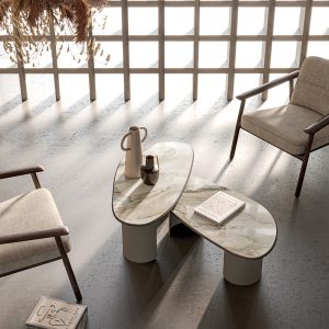 Mesa auxiliar de centro/café todo en cristal martelado en 4 tonos Diferentes medidas. Consultar