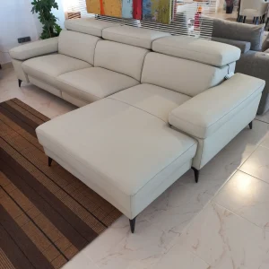 Outlet-Sofa-Chaiselong Piel Flor Antares